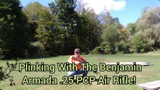 Plinking With The Benjamin Armada 25 PCP Air Rifle [upl. by Eladnwahs]