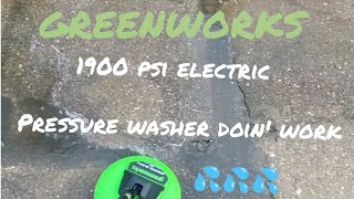 greenworks 1900 psi pressure washer day‼️ [upl. by Nivalc42]