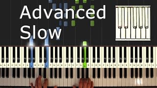 Beethoven  Moonlight Sonata  Piano Tutorial Easy SLOW  How To Play synthesia [upl. by Laerol]