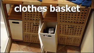 Wäschekorb aus Holz bauenausziehbarclothes basket [upl. by Mairam]