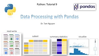 Python Tutorial 9 Data processing read write subset statistics plot with Pandas [upl. by Julienne]