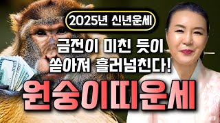 2025년 대박나는 원숭이띠 신년운세 금전이 미친듯이 쏟아져 흘러넘친다 XX억 횡재수 들어온다 자식복으로 집안에 경사까지 56년생 68년생 80년생 92년생 운세 [upl. by Alletse]