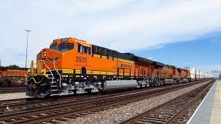 BNSF Tier 4  GE ET44C4 Brand New Locomotives 4K [upl. by Udenihc]