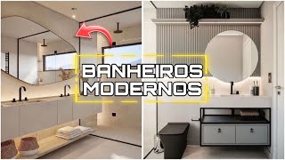 DICAS DE DECORAÇÃO PARA BANHEIROS MODERNOS  INSPIRAÇÕES LINDAS E CRIATIVAS PARA DECORAR O BANHEIRO [upl. by Alwin]