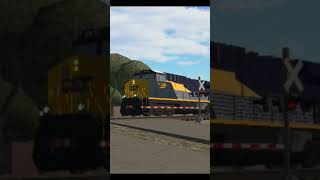 CSX Ethanol Tanker with CSX 1899 leading train oiltanker csx heritageunit roblox shorts [upl. by Drarej]