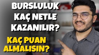 Bursluluk Kaç Netle Kazanılır Kaç Puan Almalısın [upl. by Bradleigh202]