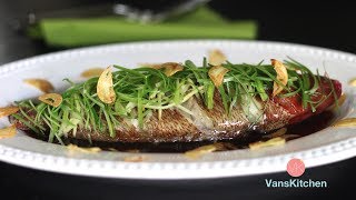 Steamed fish with ginger and green onion  Instant Pot Recipe Cá hấp hành gừng [upl. by Hafinah495]