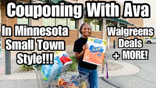 Walgreens Couponing With AVA  Shopping for her apartment COLLEGELIFE Minnesota [upl. by Ferrick]