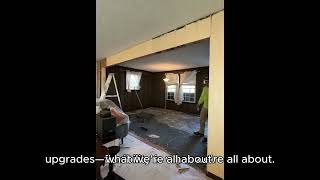 Removing a LoadBearing Wall Installing LVL Beams and New Flooring [upl. by Oirom]