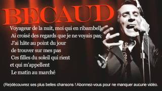 Gilbert Bécaud  Les marchés de Provence  Paroles Lyrics [upl. by Gleich]