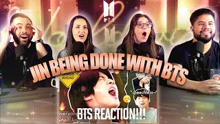 BTS quotJin Being so done with BTS” Reaction  Jin being a big bro for 14 min 😂😂  Couples React [upl. by Stag]