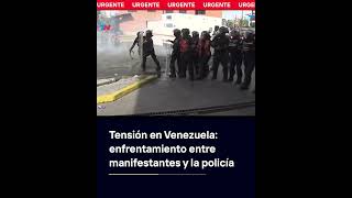 VENEZUELA I Hubo incidentes en las protestas contra la reelección de Maduro [upl. by Einattirb]