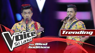 Janith Munasinghe  Dance Monkey  Blind Auditions  The Voice Sri Lanka [upl. by Eannyl]