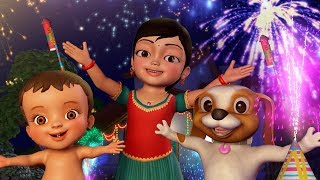 கண்மணியுடன் தீபாவளி கொண்டாட்டம் Deepavali Song  Tamil Rhymes for Children  Infobells [upl. by Eenafets837]