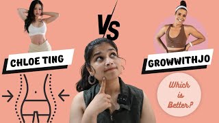 I did Chloe Ting’s and Growwithjo’s Workout for a Week Cardio vs Strength [upl. by Ellenad205]