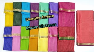 Pure Mysore silk sareesSilk Mark certifiedPrice9450110gsm thicknessOrder no 9000949464 [upl. by Evod]