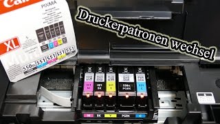 Druckerpatronen wechsel bei einem Canon PIXMA iP7250 [upl. by Iek724]