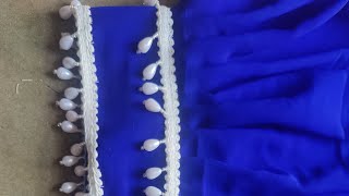 Afghani salwar pocha design making 💙🤍 trending  viral  yt short  new design  please subscribe 🙏 [upl. by Jarl]