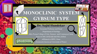 Crystallography  Monoclinic system  Gypsum Type [upl. by Aurelea]