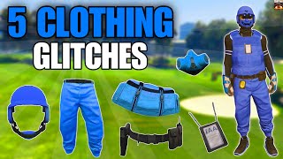 GTA 5 TOP 5 CLOTHING GLITCHES AFTER PATCH 168 Tron Fit Rare Joggers amp More [upl. by Stephan84]