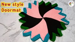 Very easy knitting doormat  Rug  Knitting Doormat 83 [upl. by Nahgam]