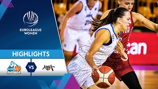 Perfumerias Avenida Salamanca  MBA Moscow  Highlights  EuroLeague Women 202122 [upl. by Orianna]