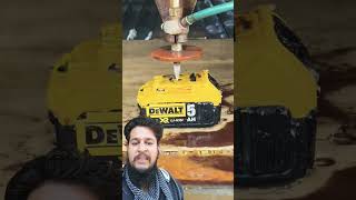 Waterjet cutting machine against Dewalt Liion battery 😎 shorts [upl. by Skantze]