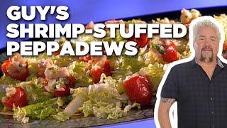 Guy Fieris ShrimpStuffed Peppadews  Guys Big Bite  Food Network [upl. by Anuala]