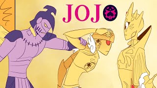 Standverse AU  Gold Experience Requiem amp Purple Haze  JoJos Bizarre Adventure Comic Dub [upl. by Neerahs]