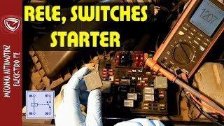 RELE Y SWITCHES DEL STARTER o motor de arranque Tips de diagnostico [upl. by Anerehs164]