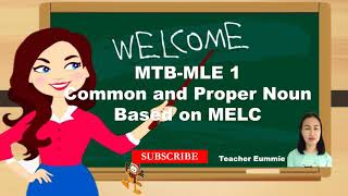 MTB MLE GRADE 1 based on MELC Common and Proper Noun Quarter 1 [upl. by Gemma]