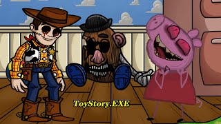 FNF ToyStoryEXE Vs Peppa exe Sings My New Plaything Song  WoodyEXE MOD  Friday Night Funkin [upl. by Griseldis159]