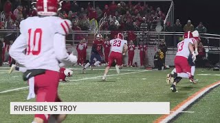 1 Troy Advances To Next Fridays State Championship Game With 3514 Win Over 4 Riverside [upl. by Anitra]