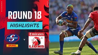 DHL Stormers v Emirates Lions  Instant Highlights  Round 18  URC 202324 [upl. by Sirromal161]