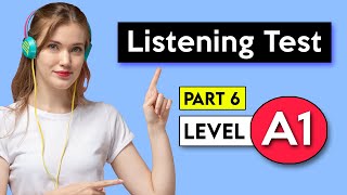 A1 Listening Test  Part 6  English Listening Test [upl. by Longmire320]