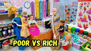 Rich VS Poor Barbie doll shoppingBarbie show tamil [upl. by Myrtia]