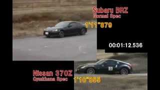 Gymkhana Battle Subaru BRZ vs Nissan 370Z [upl. by Johnsson699]