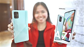 SAMSUNG GALAXY A71 UNBOXING amp REVIEW CAMERA VIDEO amp AUDIO SAMPLES [upl. by Nightingale75]