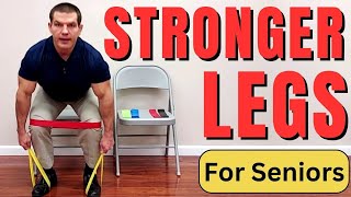 5 Resistance Band Exercises For Legs Home Workout For Seniors [upl. by Kevon]