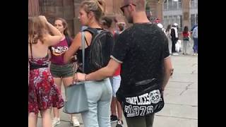 Strasbourg  des policiers volent des sacs pour sensibiliser contre les pickpockets [upl. by Vonnie]