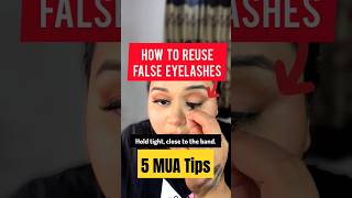 How to reuse false eyelashes muatip youtubeshorts shorts eyelashes parulgargmakeup makeup yt [upl. by Allianora]