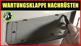 Reinigungsklappe in Wäschetrockner einbauen ✅ Trockner Reinigungsöffnung nachrüsten ✅ Wartungsklappe [upl. by Esylla]