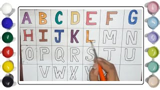 Colorful Handwritten Alphabet  Creative Letter Art for Beginners  Kids Educational Video [upl. by Acired]