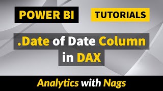 What is Date of Date Column in DAX Calculation  Power BI Tutorial 5050 [upl. by Lowell296]