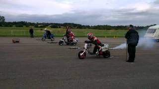 Scooter Sprinting Lambretta amp Vespa  Elvington Race Drag Strip [upl. by Aihcats]