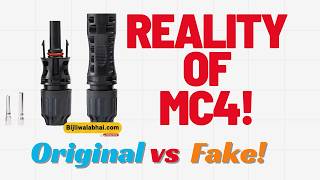 Reality of Mc4 Connectors Original Vs Fake [upl. by Aicyla]