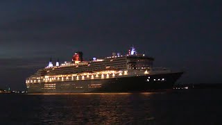 EARLY THIS MORNING QUEEN MARY 2 AURORA amp BOREALIS 110924 [upl. by Aerbas]