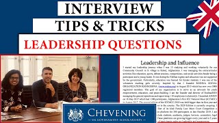 CHEVENING SCHOLARSHIP INTERVIEW Questions based on Leadership and Influence Essay  Complete Course [upl. by Beane]