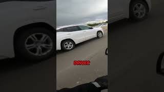 VW Driver Gets Instant Karma After Almost Crashing Into Biker 😂 [upl. by Nehpets]