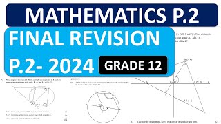 2024 FINAL REVISION MATHEMATICS P2 MATHEMATICS PAPER 2 GRADE 12 FINAL EXAMS THUNDEREDUC [upl. by Azne]